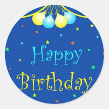 Globos del cumpleaños pegatinas  