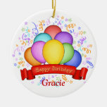 Globos del cumpleaños y ornamento de la bandera ornamentos de reyes magos