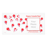 Globos del día de Canadá Tarjetas Con Fotos Personalizadas