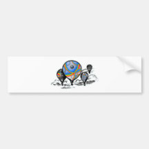 globos etiqueta de parachoque
