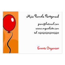Globos, tarjetas de negocio