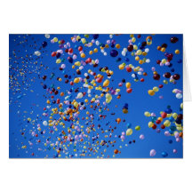 Globos que suben - tarjeta