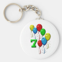 globos siete años llavero