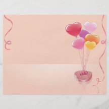 Globos y chocolates del corazón flyer personalizado