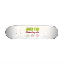 ¡Gluten libre y que lo ama! Alergia del gluten cel Patines Personalizados