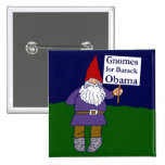 Gnomos para el botón cuadrado de Barack Obama Pins