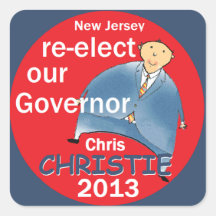 Gobernador 2013 de Christie Pegatinas