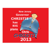 Gobernador 2013 de Christie Postales