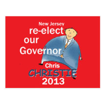 Gobernador 2013 de Christie Tarjetas Postales