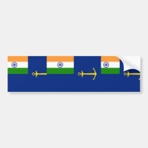 Gobierno bandera de la India, la India Pegatina De Parachoque