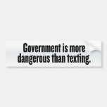 Gobierno y pegatina para el parachoques de Texting Pegatina De Parachoque