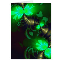 Goblin irlandés - cintas de la esmeralda y del oro tarjeta