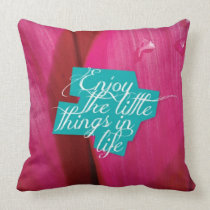Goce de la almohada de la vida almohadas