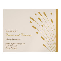 Gold_Reception elegante Comunicados Personalizados