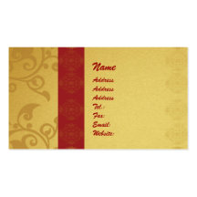 Golden  business card 2 sided printed visitenkartenvorlagen