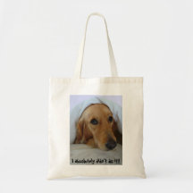 ¡Golden retriever, inocente!! Bolsa Lienzo