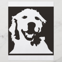 Golden retriever tarjeta publicitaria