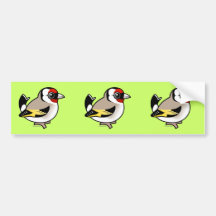 Goldfinch europeo etiqueta de parachoque