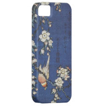 Goldfinch y cerezo, c.1834 por Katsushika H iPhone 5 Fundas