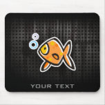 Goldfish del Grunge Alfombrillas De Ratones