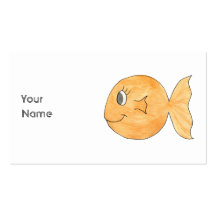 Goldfish. Plantilla De Tarjeta Personal