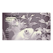 goldfish scalebubble gris del ojo tarjetas de visita