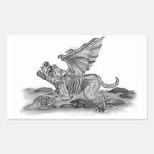 Golem Gargoyle Aufkleber