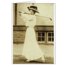 ¡GOLF CON ESTILO! - Campeón del golf de 1908 mujer Felicitaciones