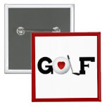 Golf con las camisetas y los regalos de la pelota  pin