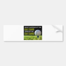 GOLF COURSE.jpg Etiqueta De Parachoque