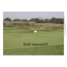 ¿Golf cualquier persona? Tarjetón