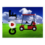 Golf del amor tarjetas postales
