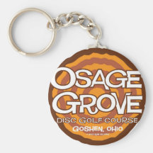 Golf del disco de la arboleda de Osage Llaveros Personalizados