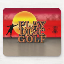 Golf del disco del juego alfombrillas de raton