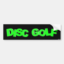 Golf del disco pegatina de parachoque