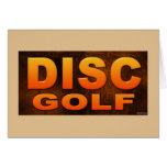 Golf del disco tarjetas