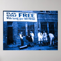 Golf del juego libre (mientras que haciendo su jue poster