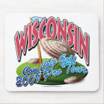 Golf del microprocesador de vaca de Wisconsin Tapete De Ratones