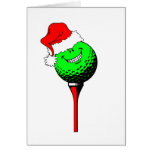 Golf del navidad tarjeta