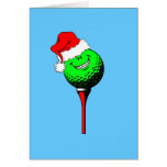 Golf del navidad tarjeton