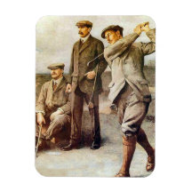 Golf del vintage imanes de vinilo