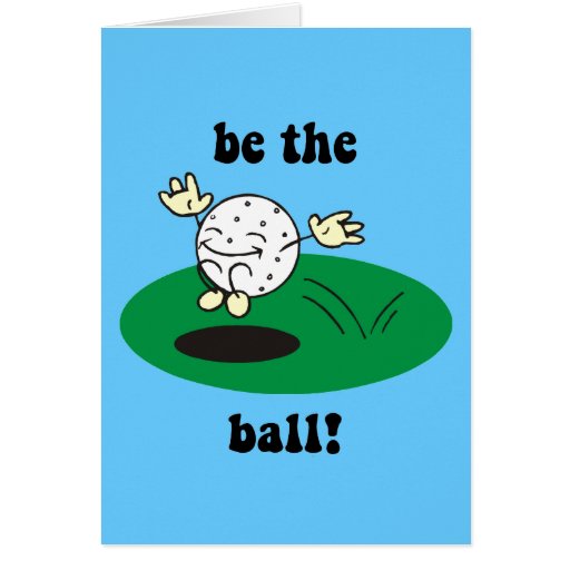 Golf divertido tarjetas