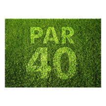 Golf las 40.as invitaciones de la fiesta de cumple anuncio