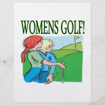 Golf para mujer tarjetones