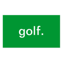 Golf Plantilla De Tarjeta Personal