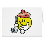 Golf sonriente tarjeta