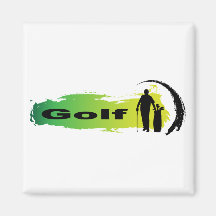 Golf único iman para frigorífico