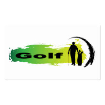 Golf único tarjeta de visita