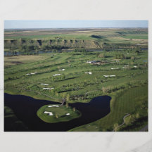 Golf y club de campo, Alberta, Canadá del Cottonwo Flyer A Todo Color