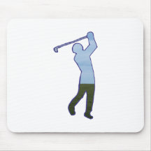 Golfer golf player mauspad